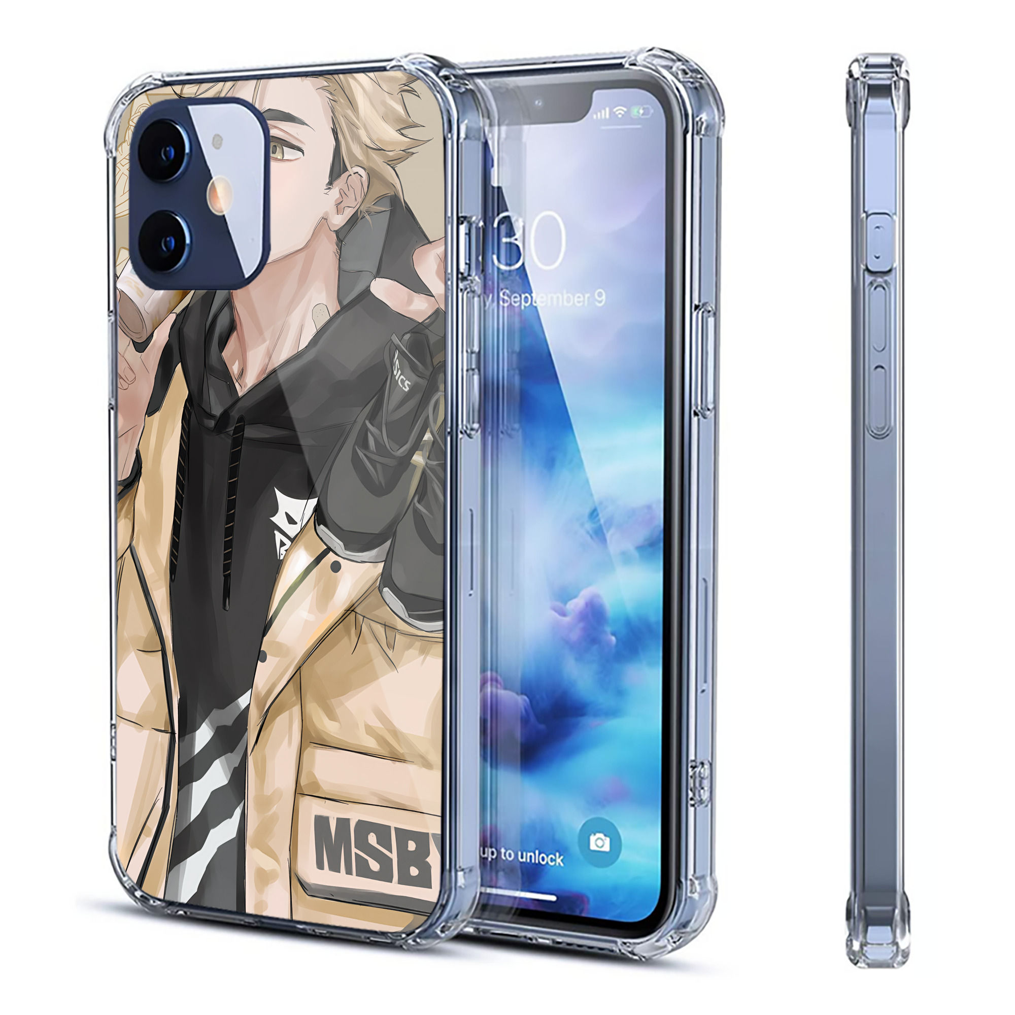 （画像用） ハイキュー!! Haikyu!! 【iPhone 12シリーズ対応】透明スマホケース（クリアソフトケース）